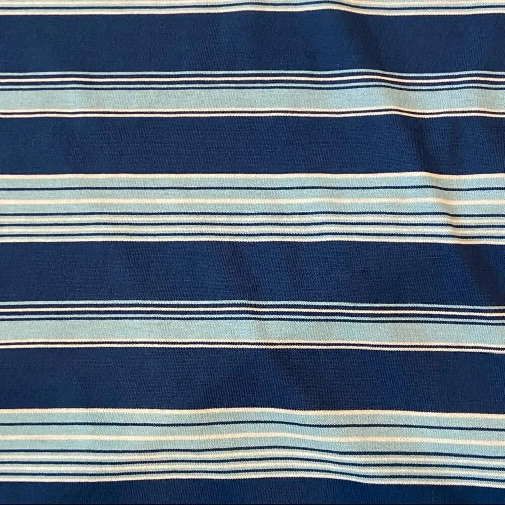 The North Face Blue Striped Polo Collar Men's Size Medium